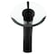 Novatto FALLS Single Lever Waterfall Vessel Faucet, Matte Black/ Clear Glass GF-001MB-C - alternate 2